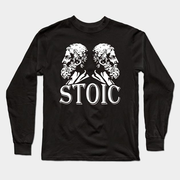 Stoic Philosopher Long Sleeve T-Shirt by Foxxy Merch